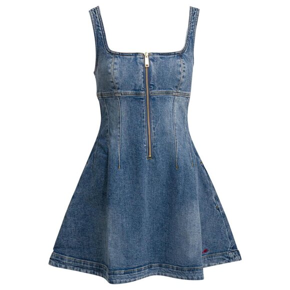 Self-portrait Dresses & Skirts - Self-Portrait Denim Flared Dress Tag Size 10 Women
